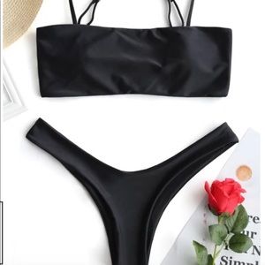 Black Zaful Bikini NWT